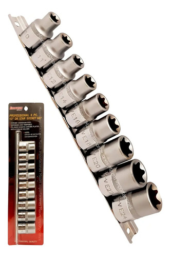 Dados Torx Hembra E10 - E24 - Encastre 1/2 | Eurotech
