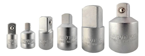 6 Adaptadores Reducción Encastres 1/4 3/8 1/2 3/4 | Eurotech