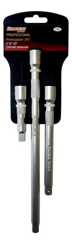 Prolongadores Extensiones 3/8 Para Dado O Cricket - Eurotech Color Gris
