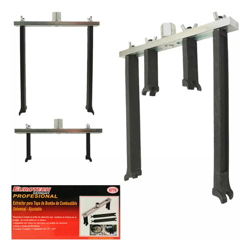 Extractor Tapa Modulo Nafta | Cortas + Largas | Eurotech Negro