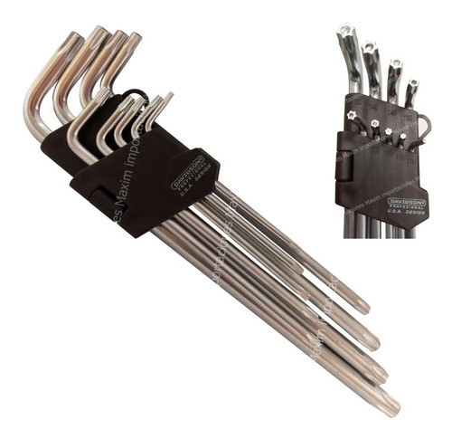 Llaves Torx T10 A T50 - Juego 9 Piezas Davidson