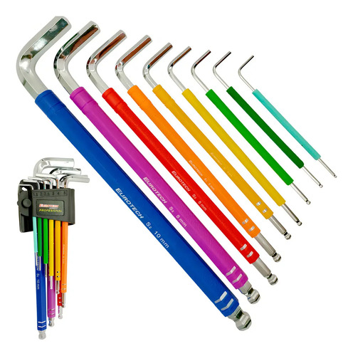 Llaves Allen Acero S2 - 1.5 A 10 Mm | Eurotech Varios