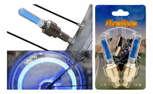 2 Luces Led - Valvulas Ruedas Bici Moto