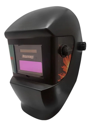 Mascara Fotocromatica Soldar Careta Fotosensible - Eurotech Negro Llamas
