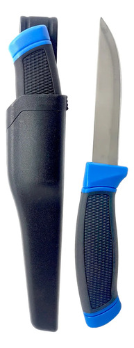 Cuchillo Pesca Con Vaina / Funda Negro
