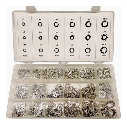 Juego De Arandelas - Caja 720 Pcs Surtidas