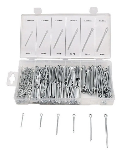Surtido De Chavetas Rectas - Kit 555 Pcs. - Davidson