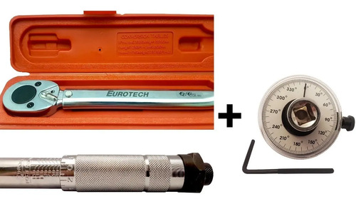 Torquímetro Zafe 1/2 + Goniometro (2 Artículos) - Eurotech