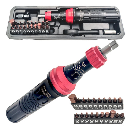 Destornillador Zafe Dinamometrico Torque - Kit | Eurotech