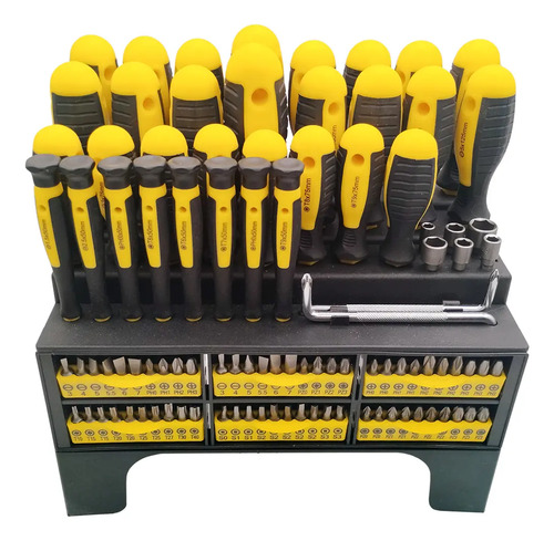 Kit 100 Destornilladores Y Puntas Completo | Davidson