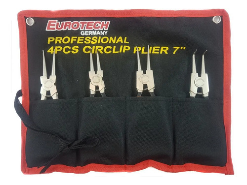 Pinzas Seguros Seguer - Set X 4 - Reforzadas - Eurotech