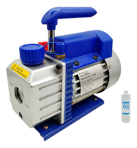 Bomba De Vacio Refrigeración Aire | 1 Et. 70 Lts. | Eurotech