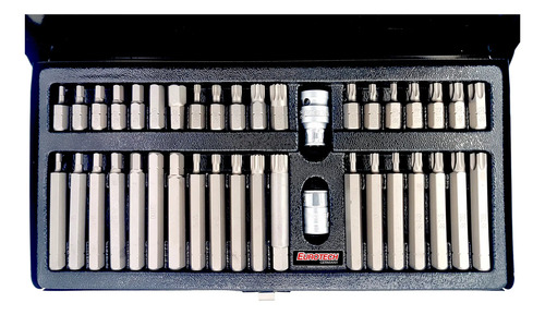 Set 40 Puntas Estriadas Allen Torx - De Acero S2 | Eurotech