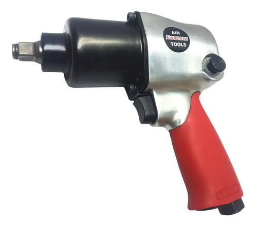 Llave Pistola Impacto Neumática - Doble Martillo - Industrial | Eurotech Negro No Especificada